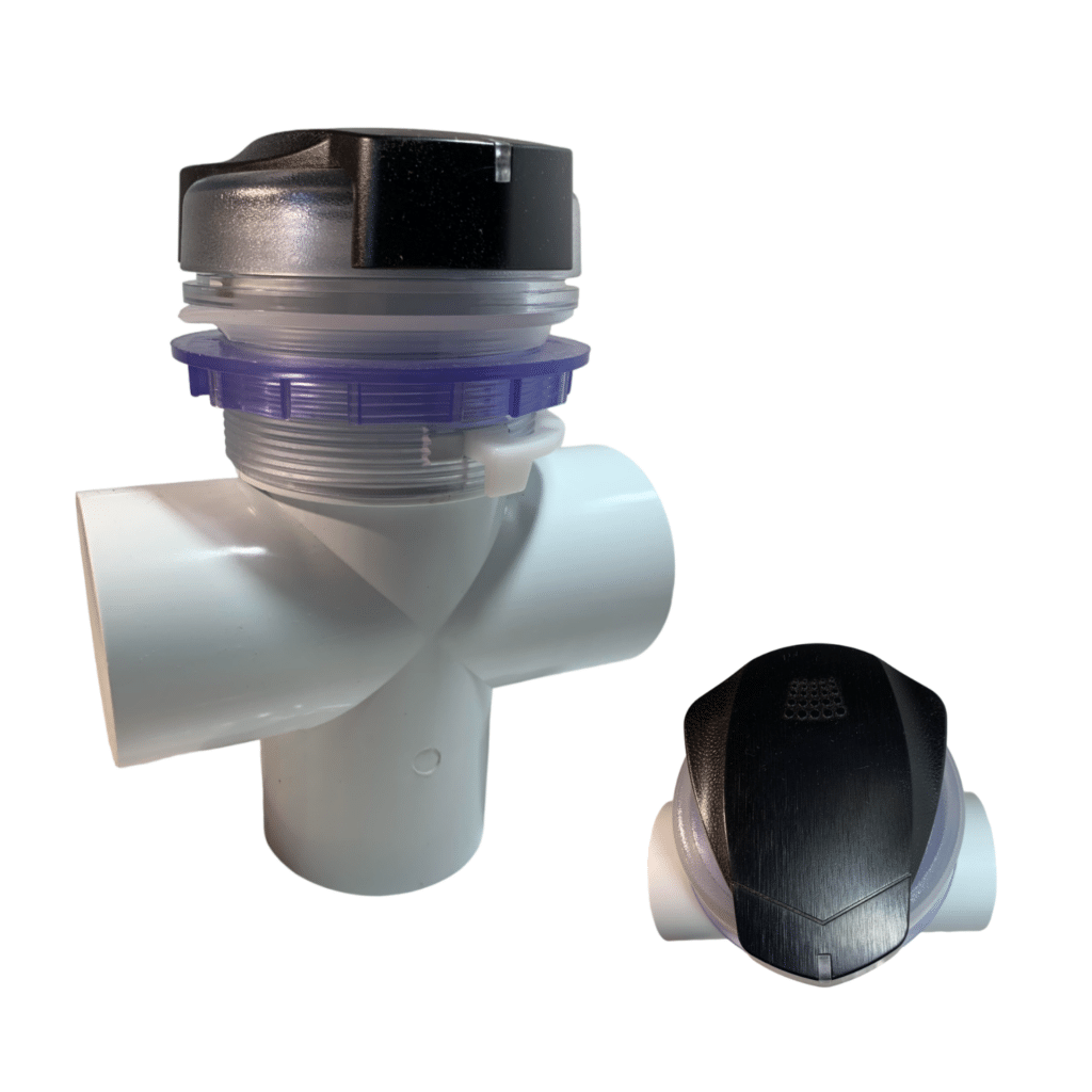 VANNE DE RÉPARTITION NOIRE 2" SPA DESIGN