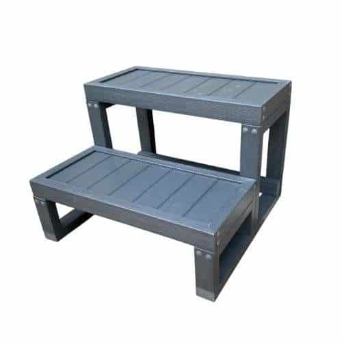 Escalier Spa 2 Marches Composite Noir